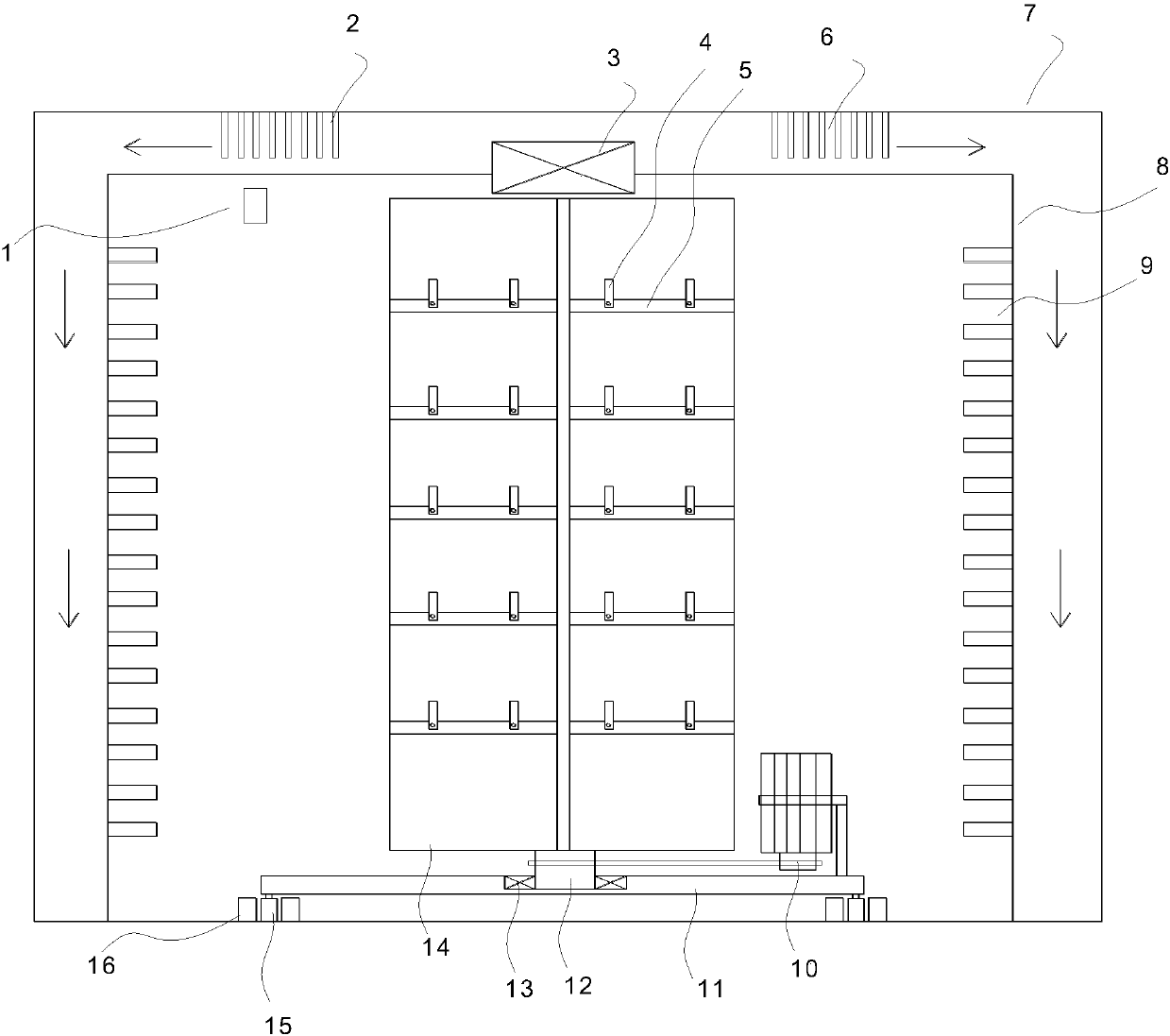 Electric heating type traditional Chinese medicine drying room and drying method