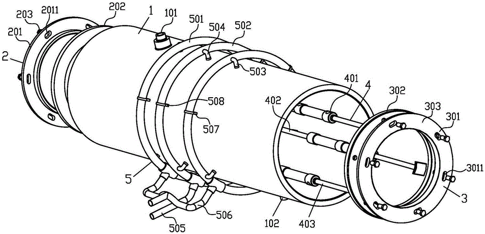 Thin-wall round tube inner hole honing fixture