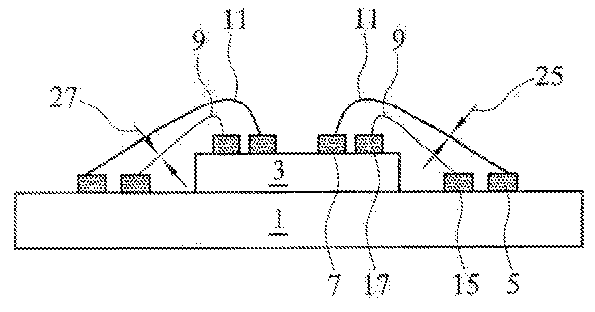 Method and structure for increased wire bond density in packages for semiconductor chips