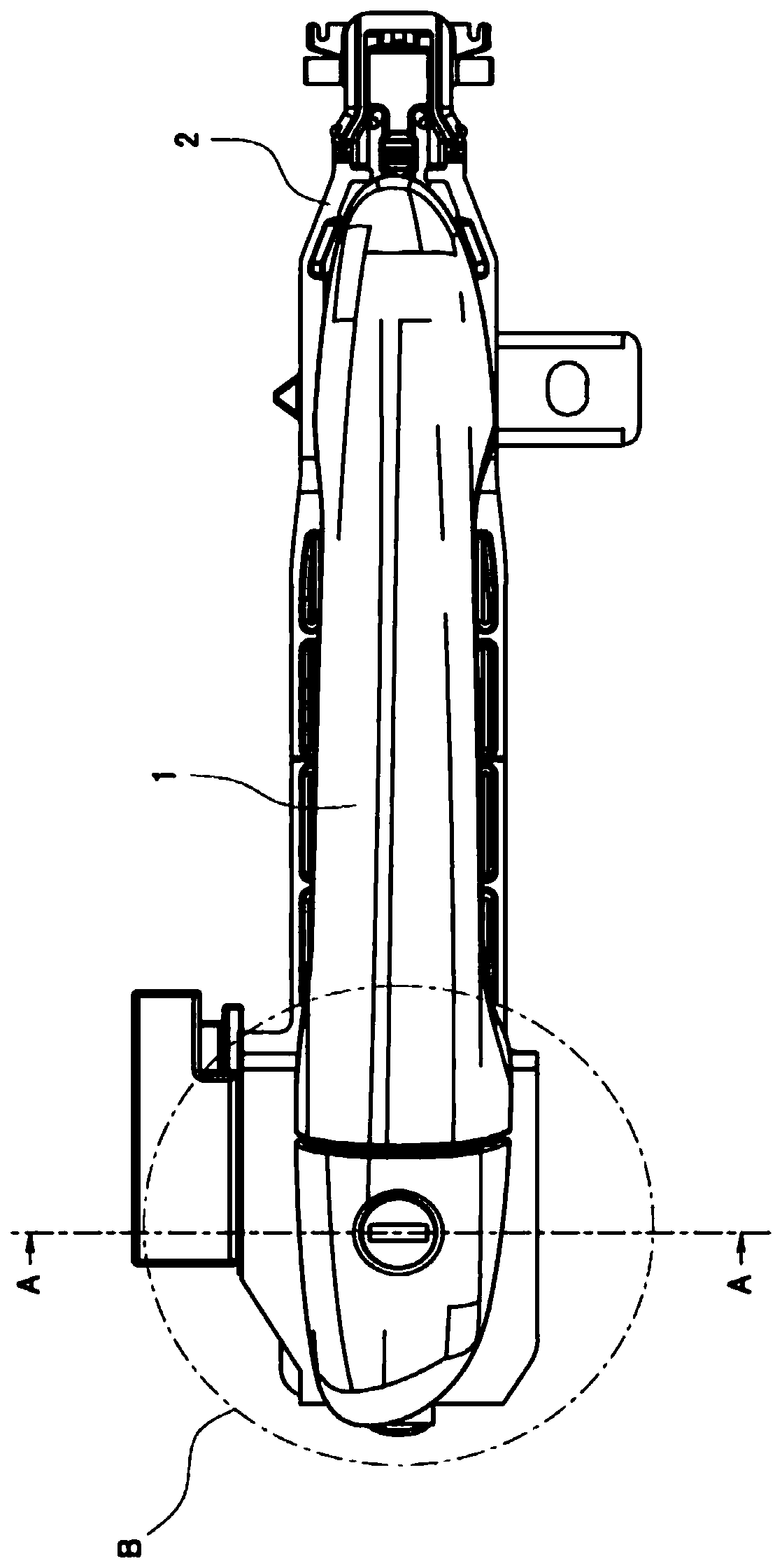 The installation structure of the lock cylinder