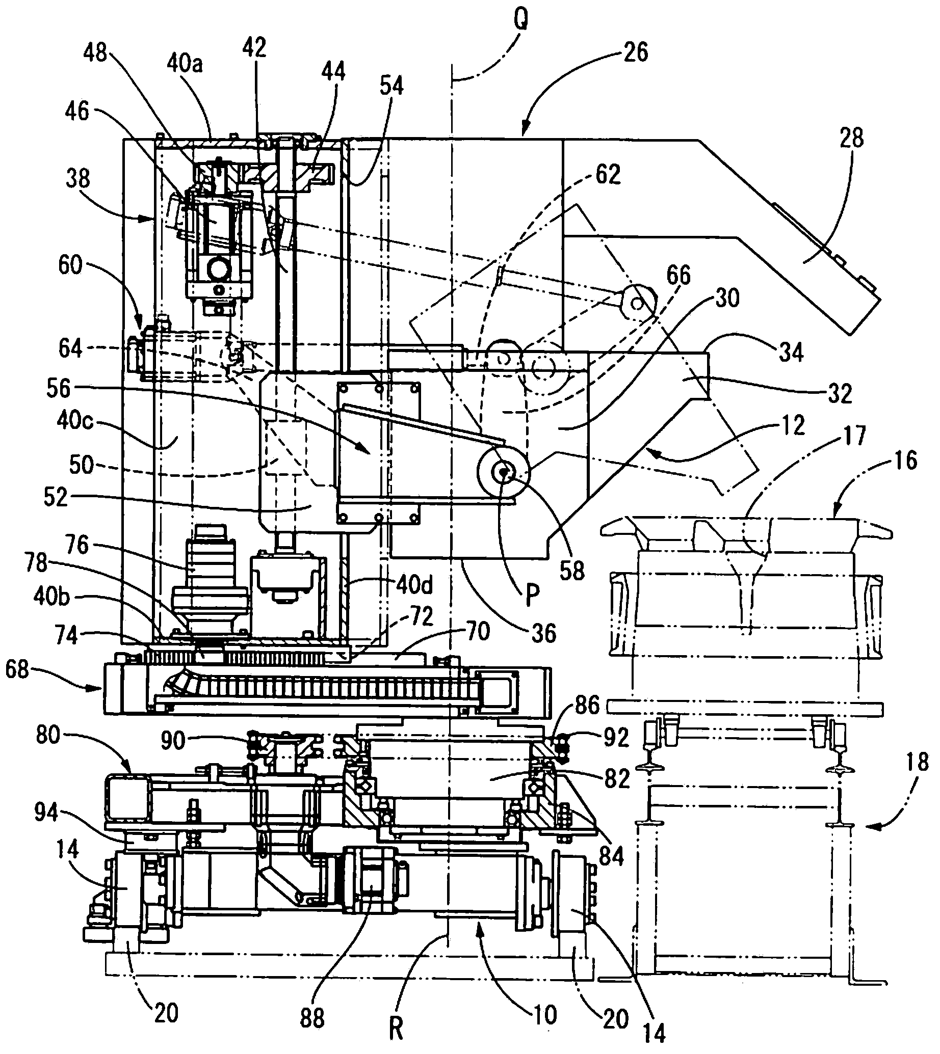 Automatic casting device and casting method for casting to mold