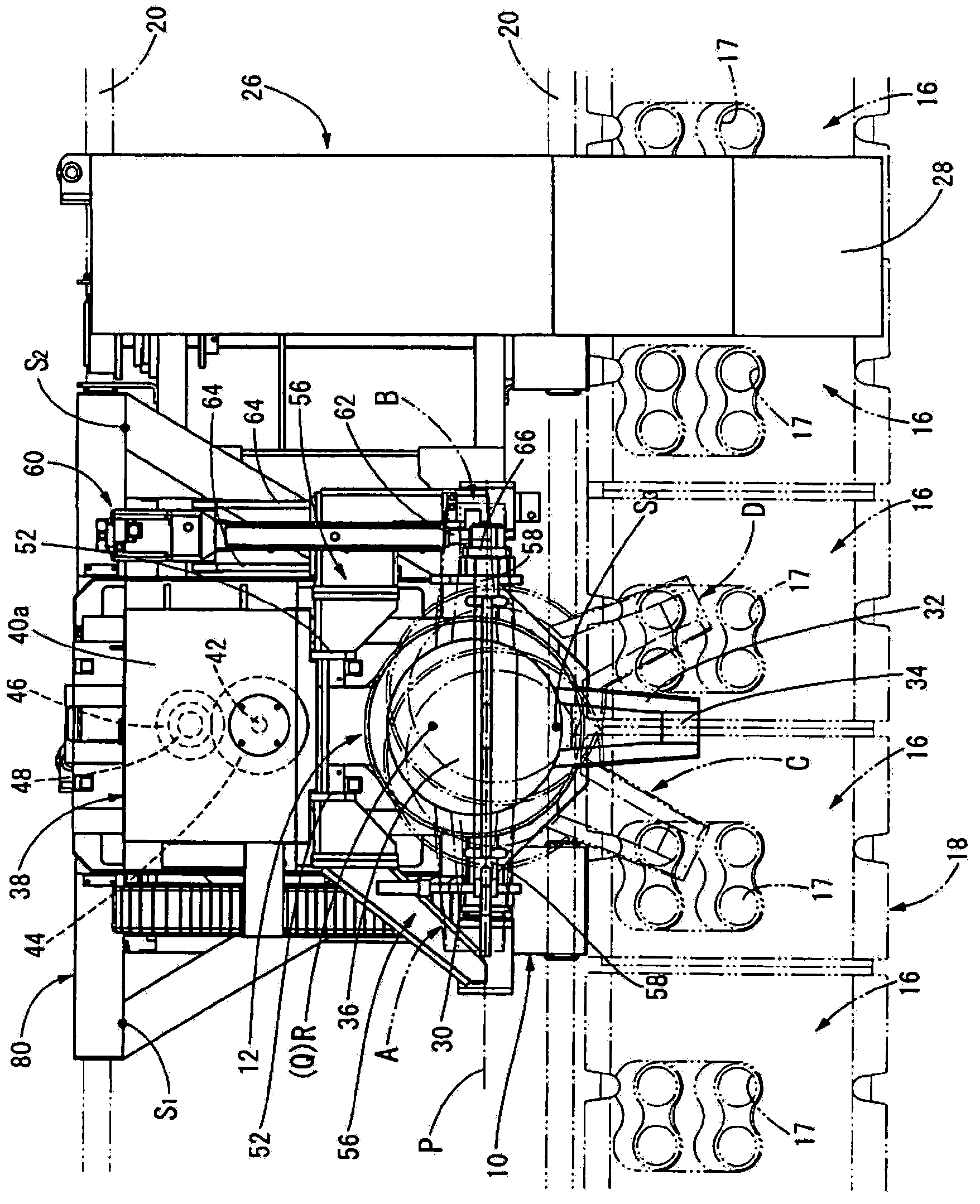 Automatic casting device and casting method for casting to mold