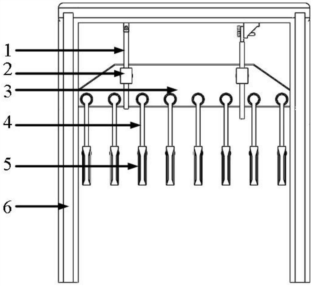 Electromagnetic transmission mechanism of electronic jacquard machine