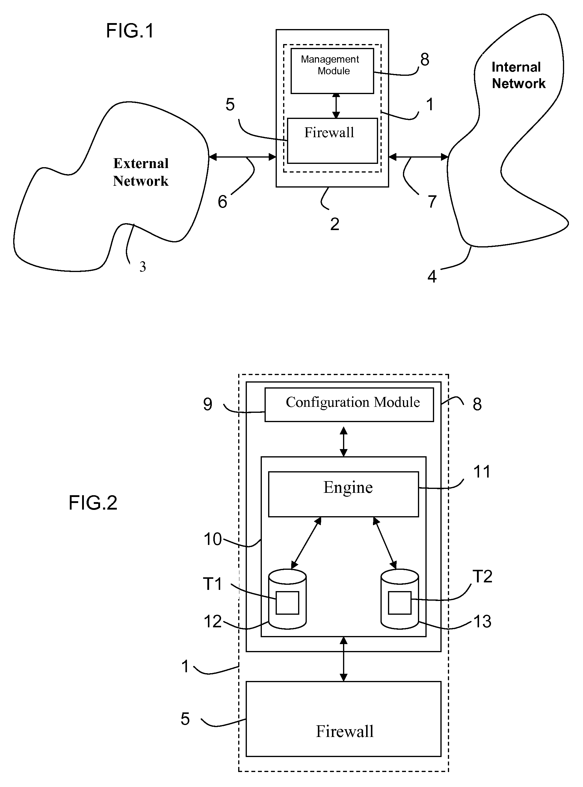 Device for managing data filters