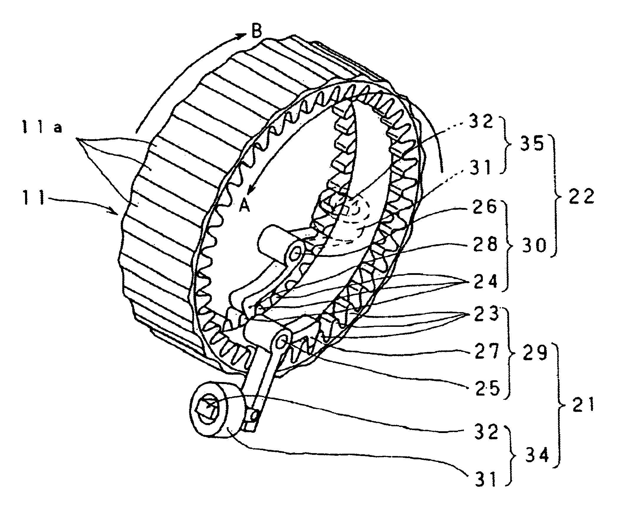 Rear-focus zoom lens device and video camera