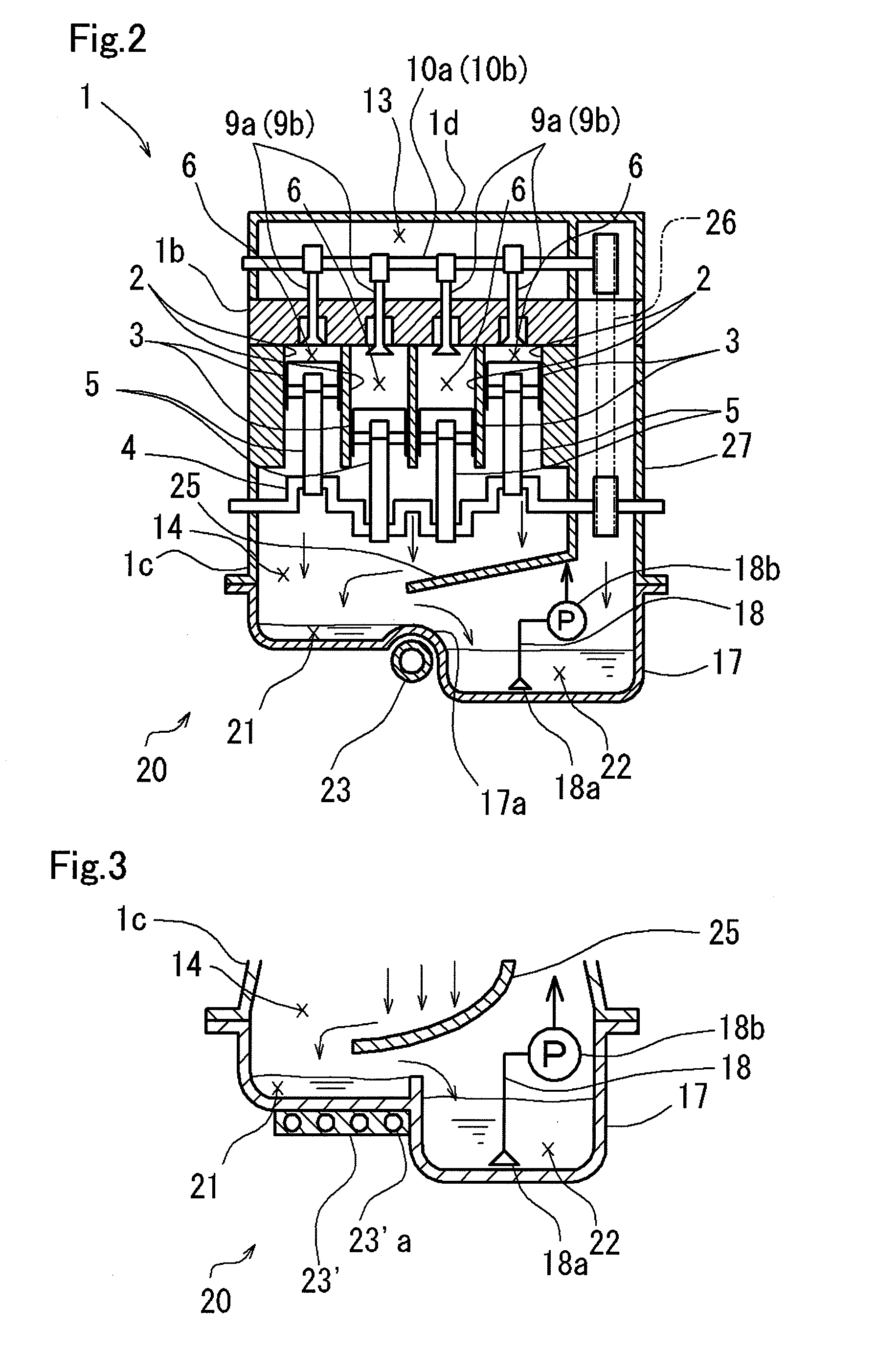 Diluting fuel-in-oil separating apparatus of internal combustion engine