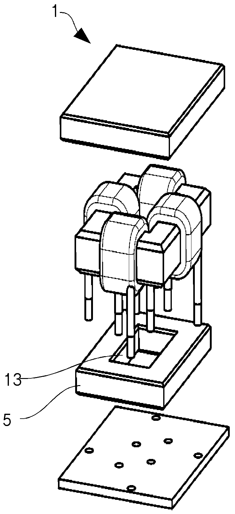 Integrated magnetic component