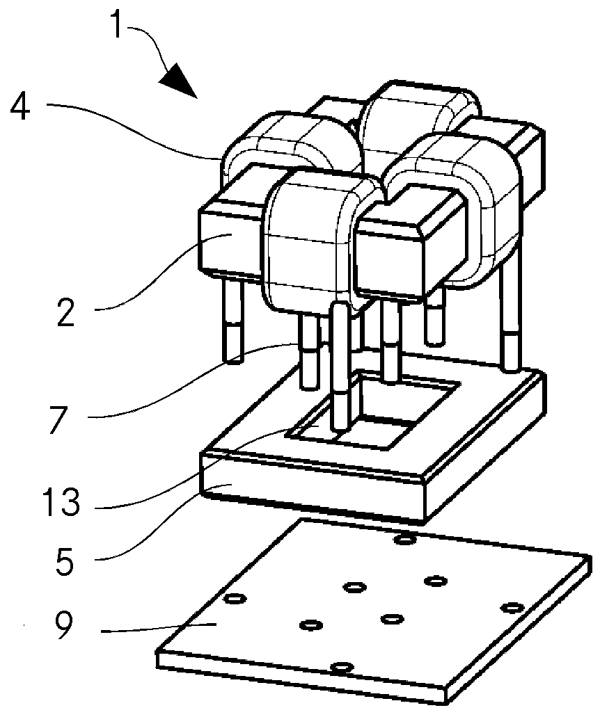 Integrated magnetic component