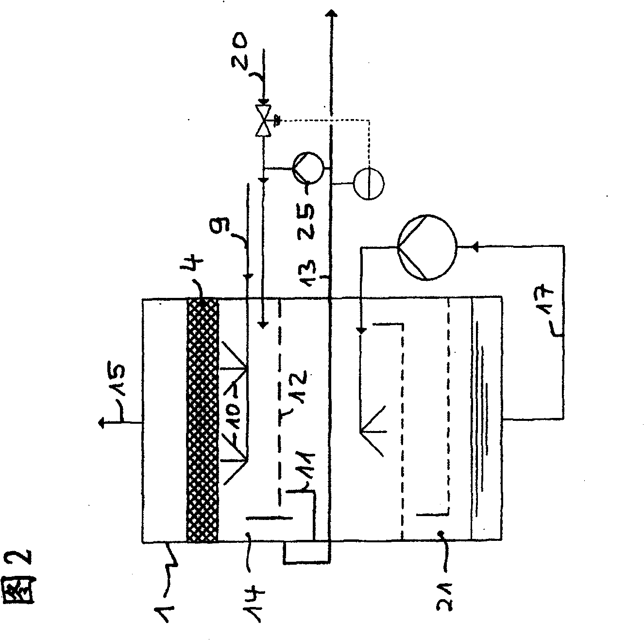 Method for removing ammonia and dust from a waste gas that results during the production of fertilizers