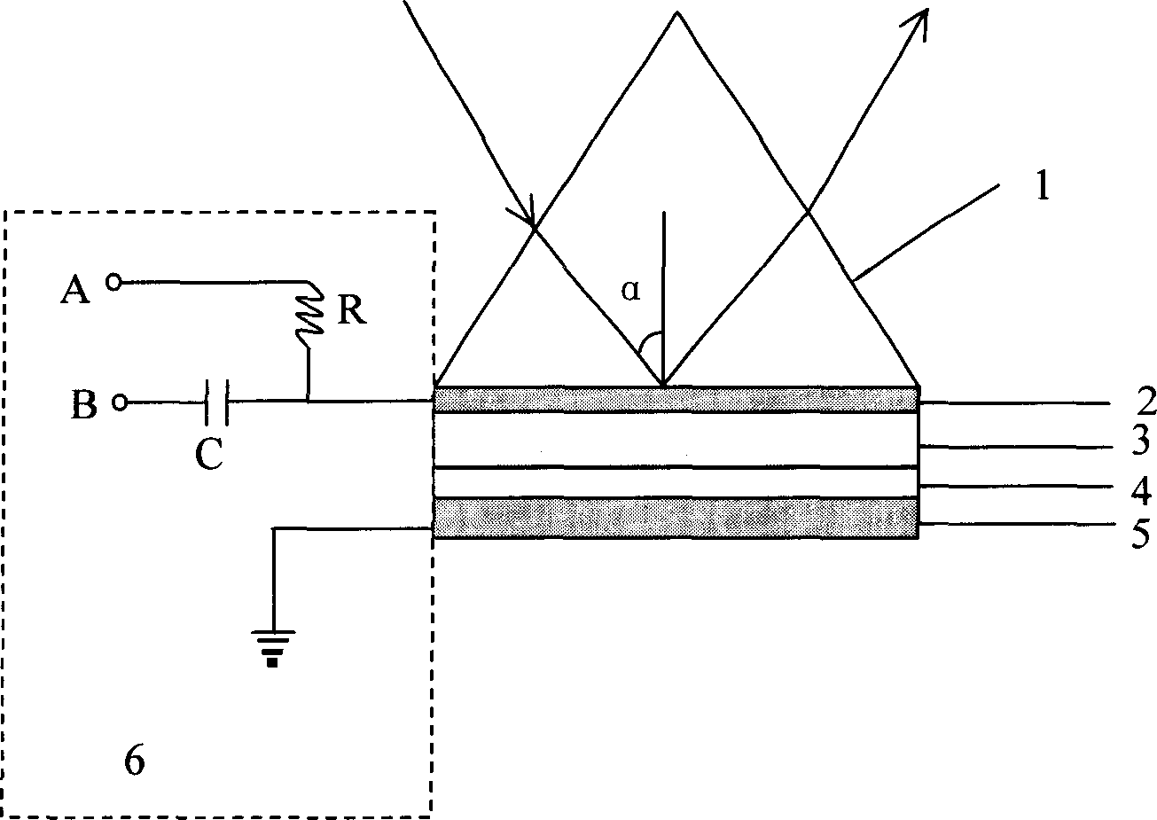 Electro-optical modulating method and device for transmission light based on tri-step electro-optical materials
