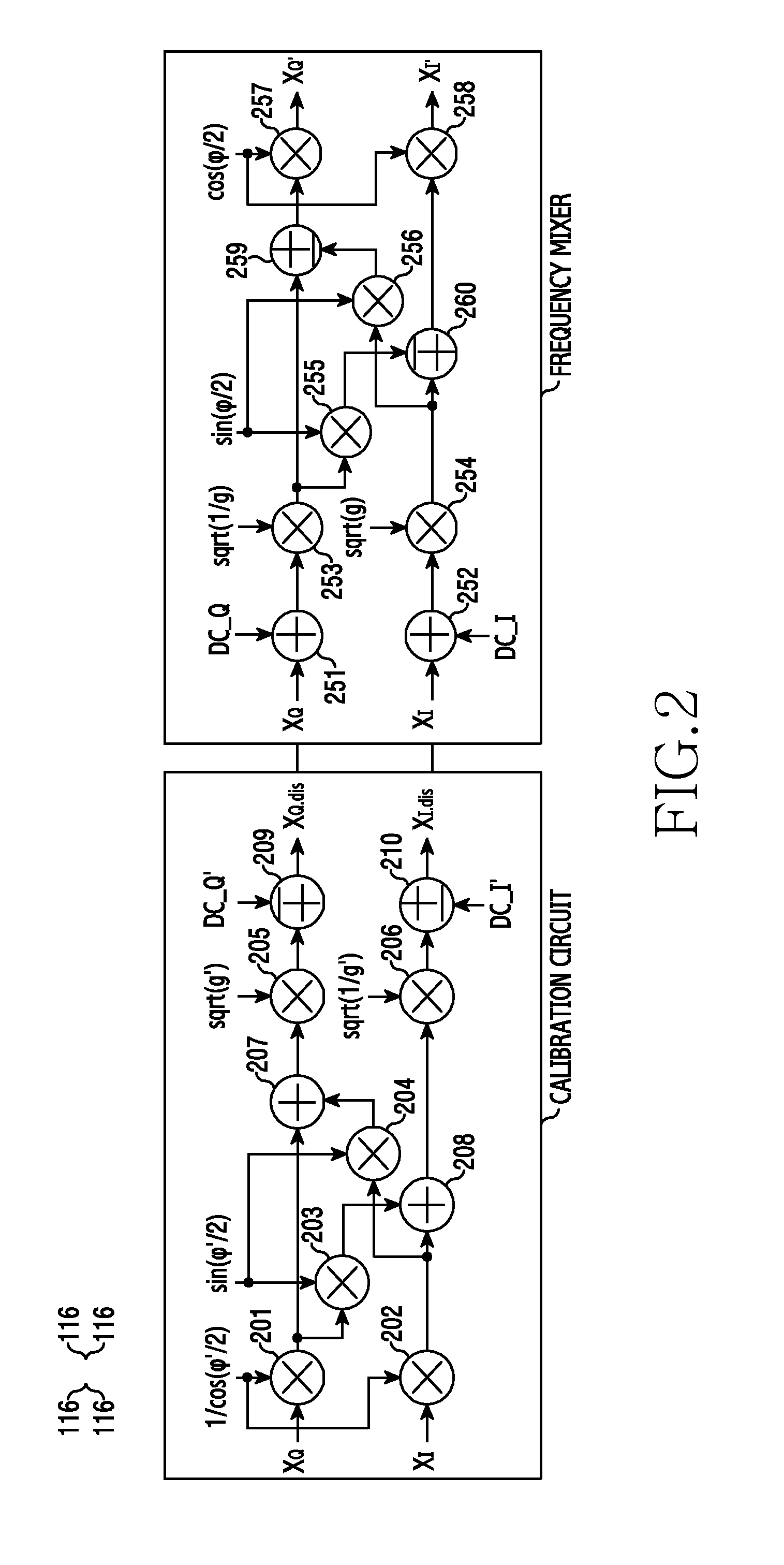 Method and apparatus for calibrating distortion of signals