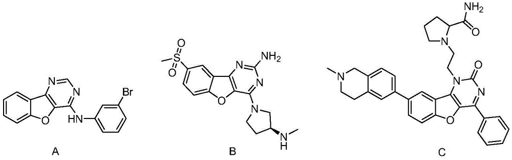 4-substituted amino-6-methoxycarbonyl group benzofuran and [2,3-d] pyrimidine compound and preparing method