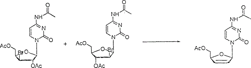 Method for preparing 2', 3'2-dideoxycytidine