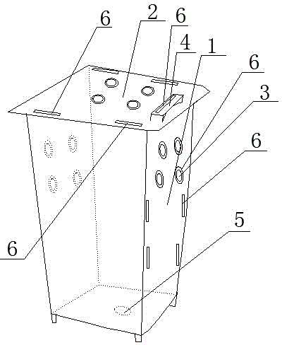 Garbage can with night viewing function