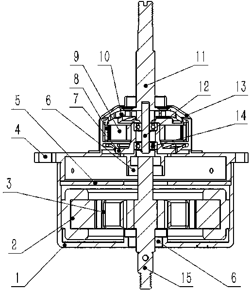 Double-output-shaft independent speed regulating combined motor