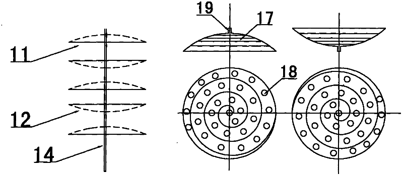 Liquid resin defoaming method and device for vacuum infusion forming of composite material