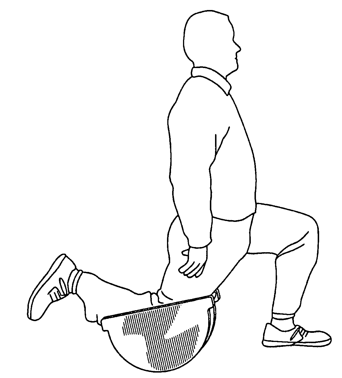 Lower extremity stretching device