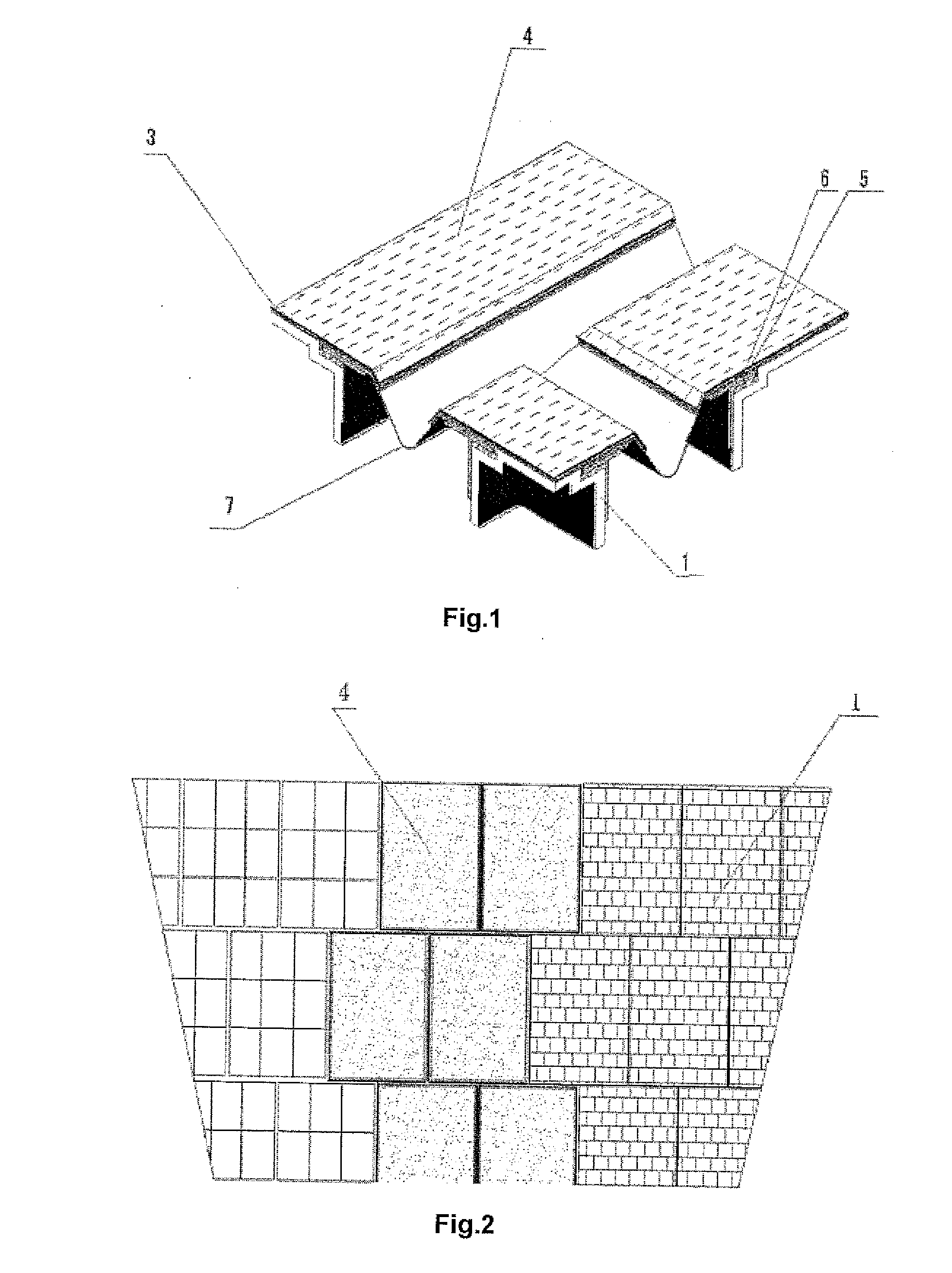 Metal curtain wall system of monolayer structure and construction method thereof