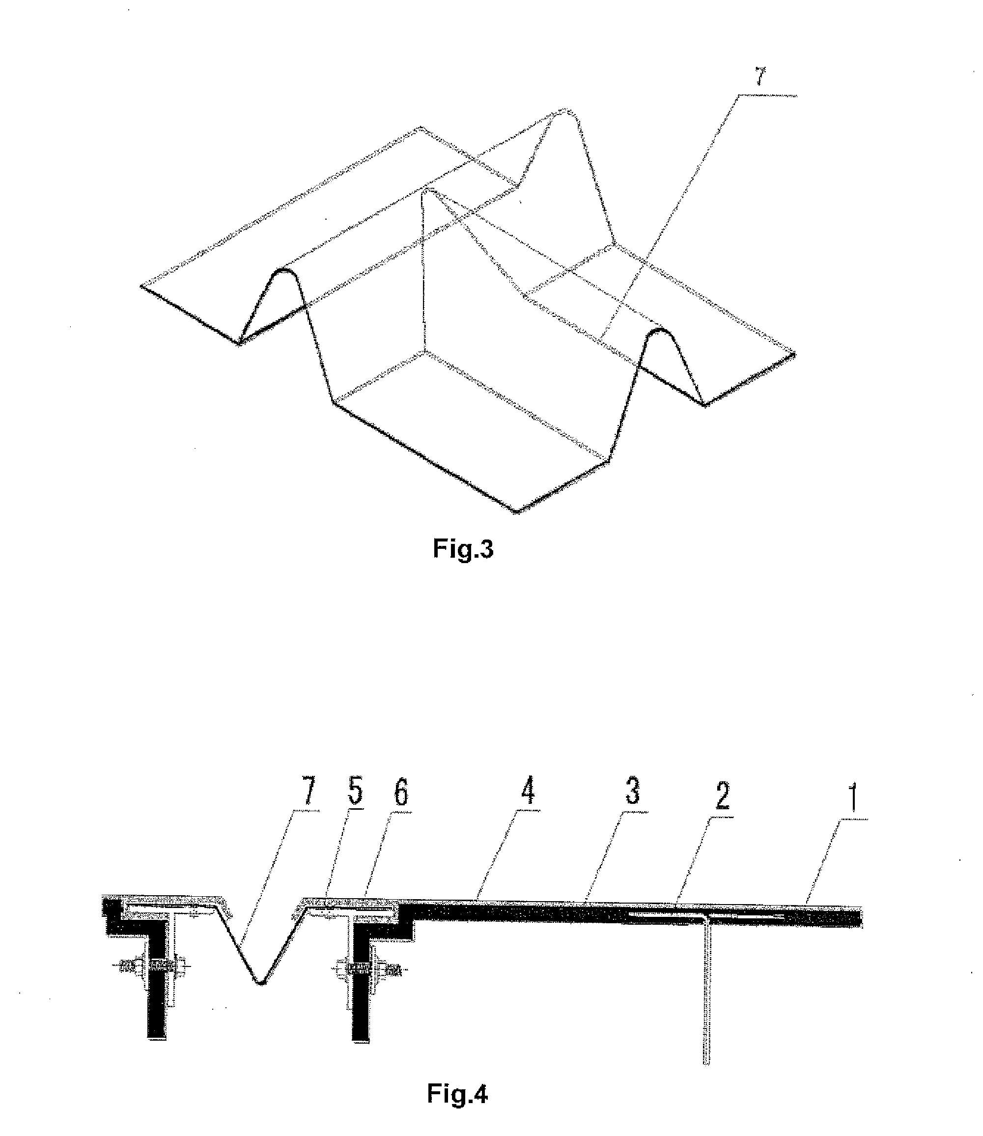 Metal curtain wall system of monolayer structure and construction method thereof