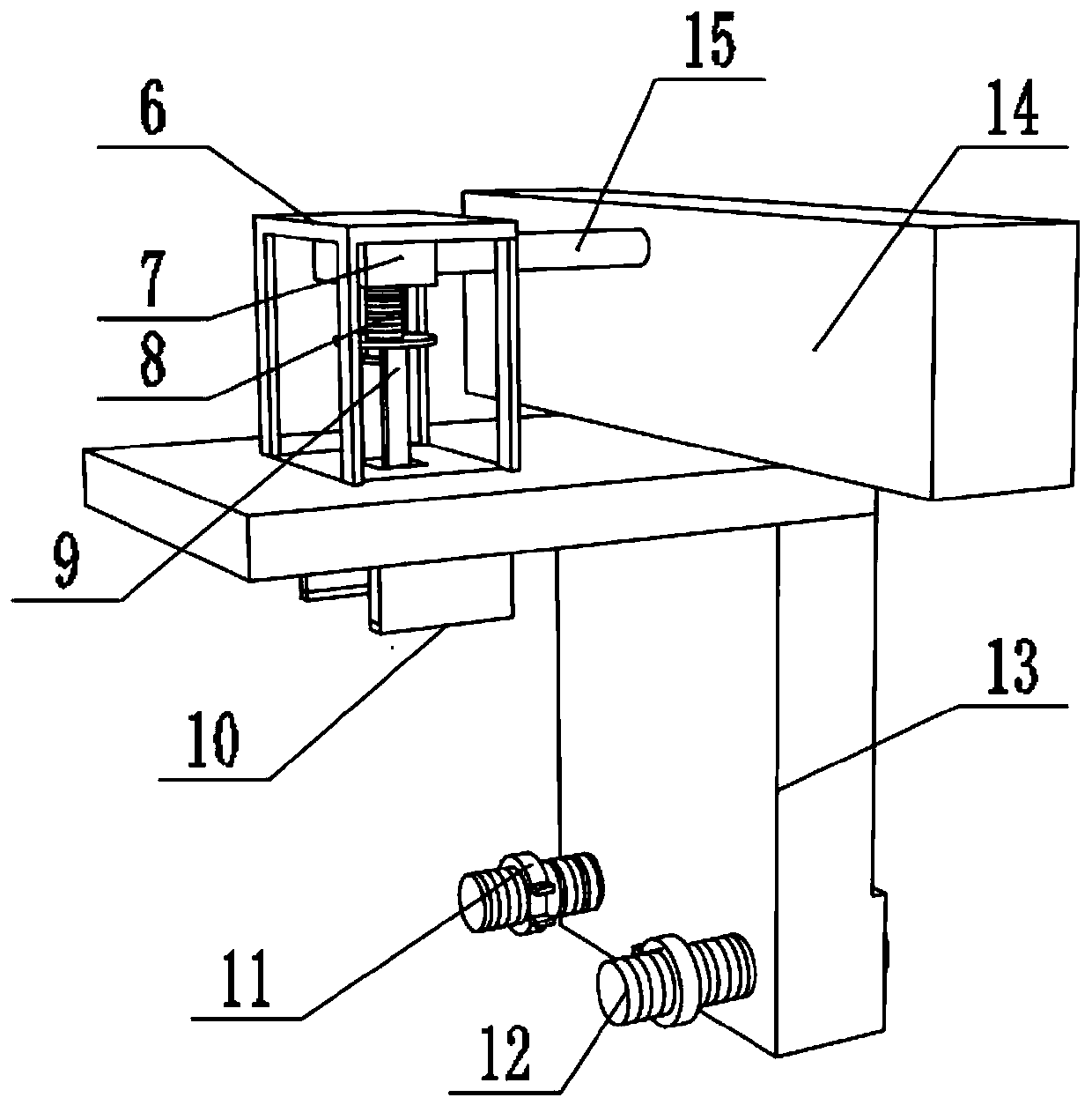 Hanging mechanism for garment conveying assembly line