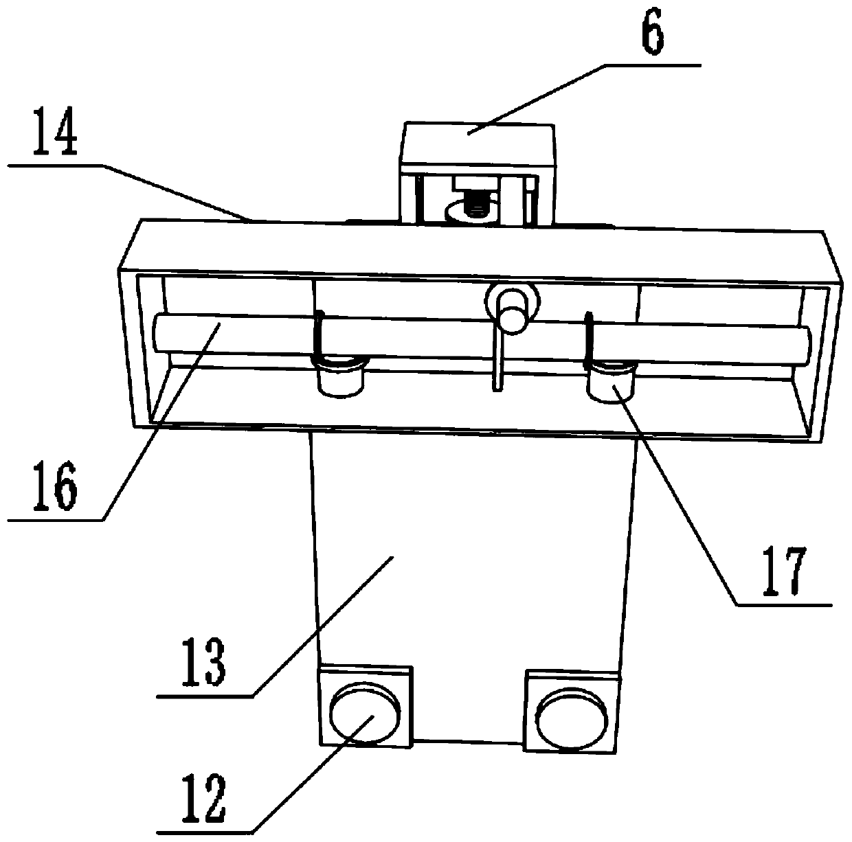 Hanging mechanism for garment conveying assembly line