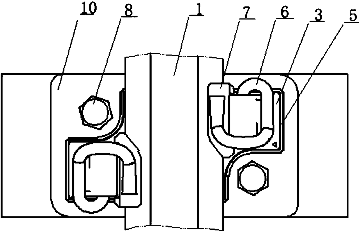A Constraint-Guided Rail Vibration Damping Fastener Structure