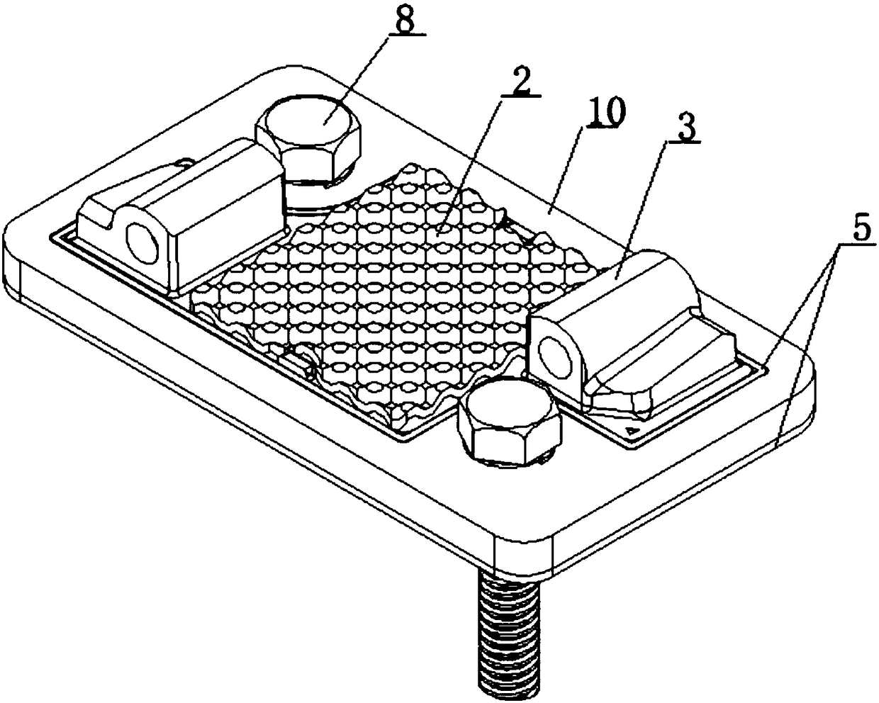A Constraint-Guided Rail Vibration Damping Fastener Structure