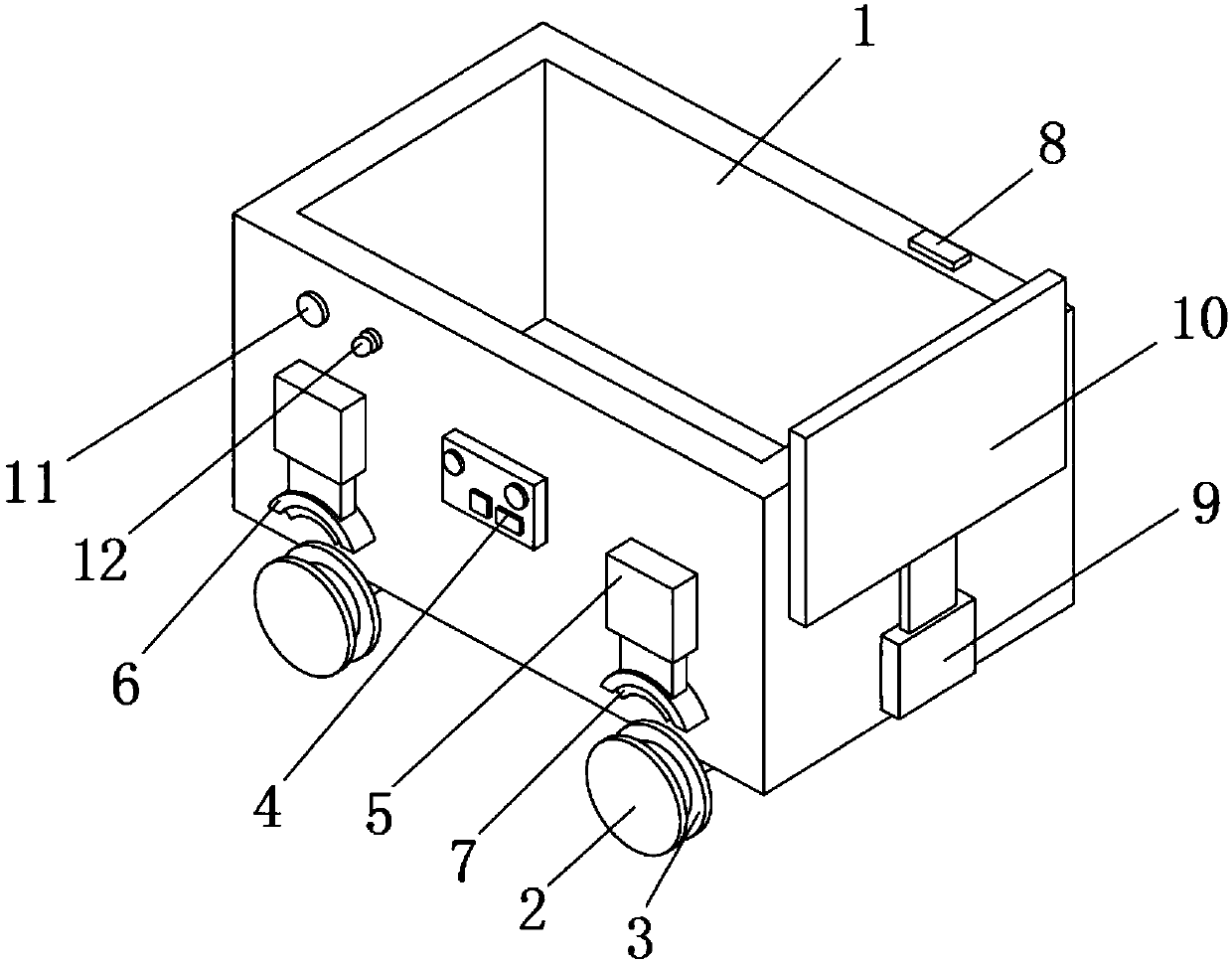 Inclined shaft tramcar broken rope anti-moving device