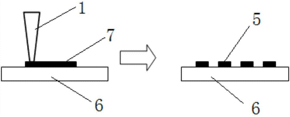 Method for preparing metal structure on surface of transparent material by using metal nanometer ink