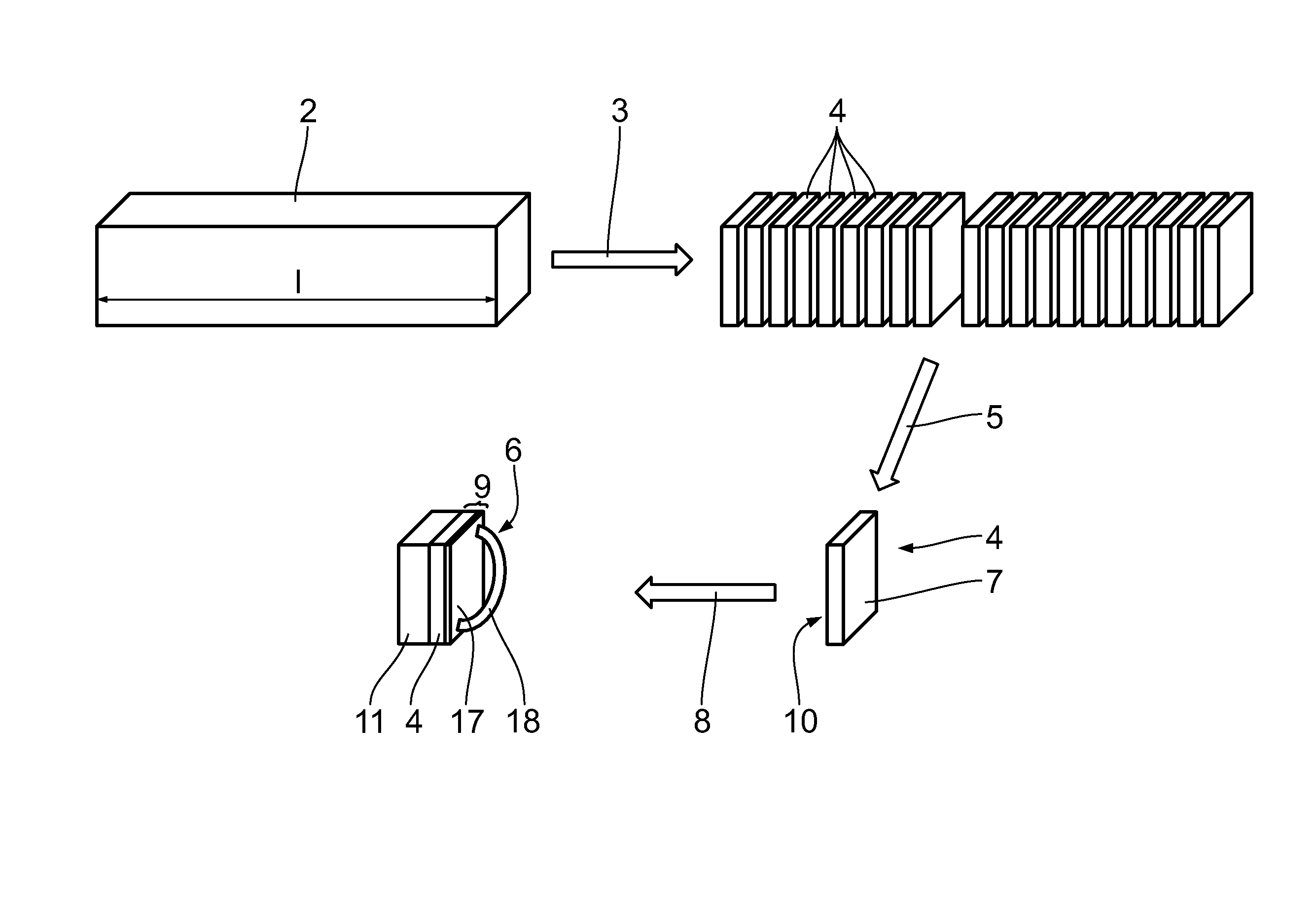 Method and device for cleaving wafers