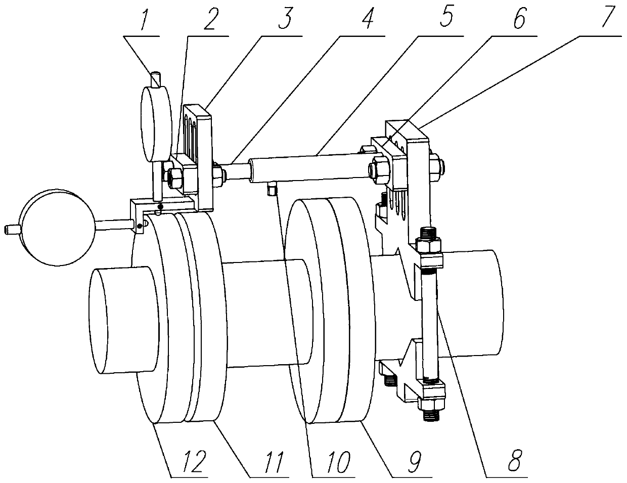 General centering device of small horizontal centrifugal pump