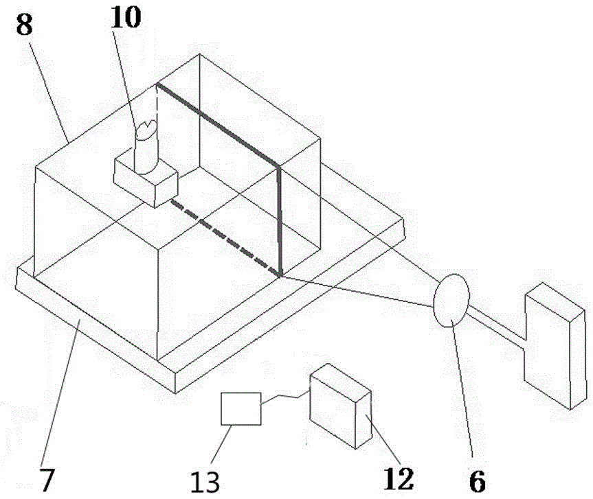 Light splitting model test device capable of measuring transparent spoil internal three dimensional displacement field