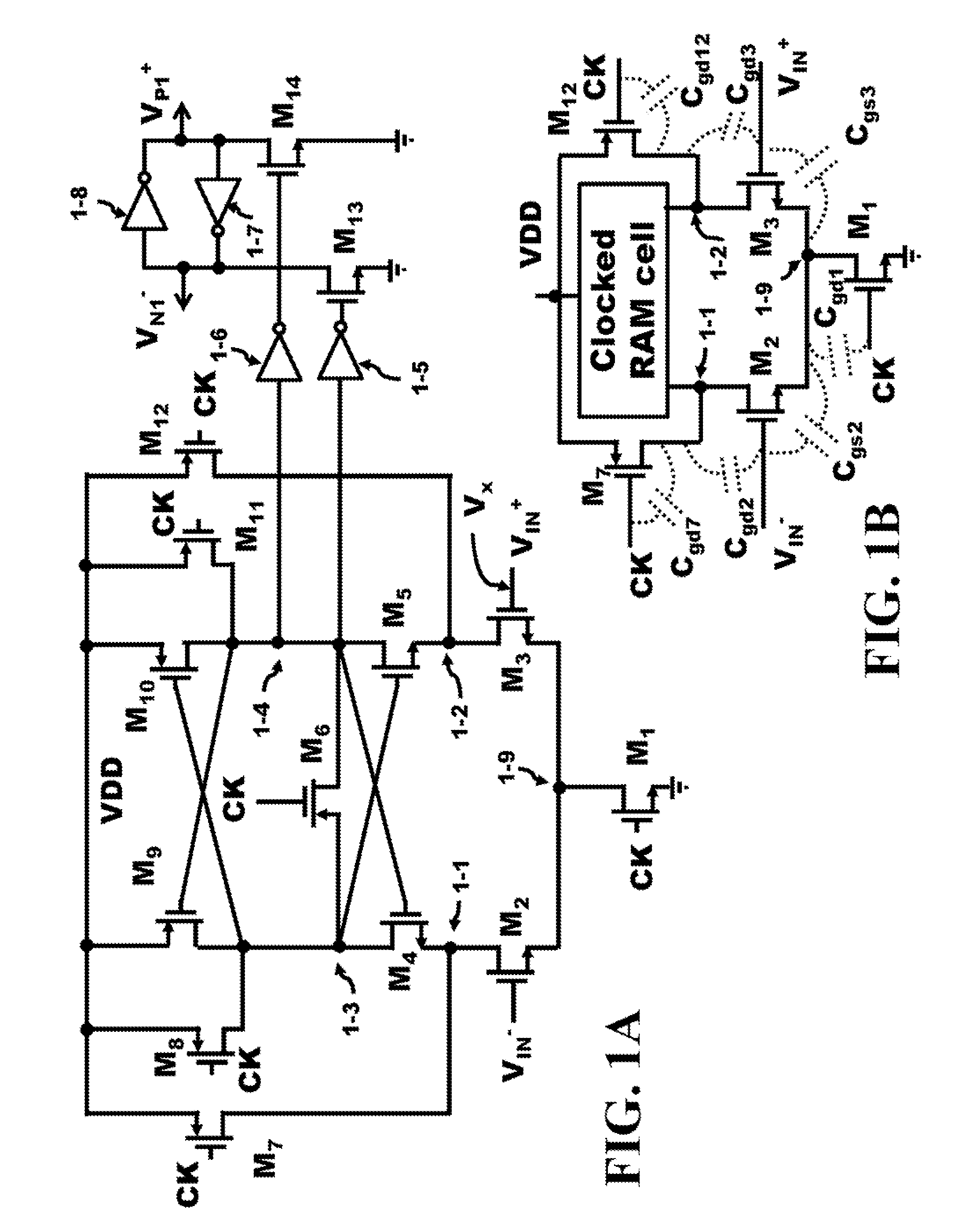 Method and Apparatus for an Active Negative-Capacitor Circuit to Cancel the Input Capacitance of Comparators