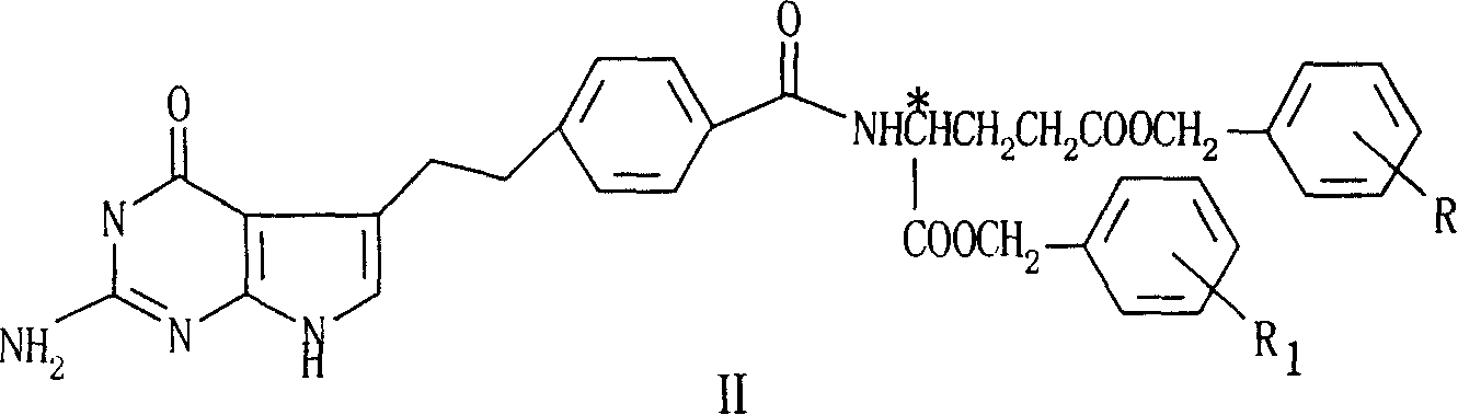 Method for producing folic acid antagonist and its intermediate