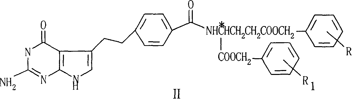 Method for producing folic acid antagonist and its intermediate