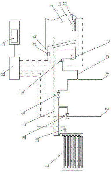 Balcony wall-mounted solar water heater