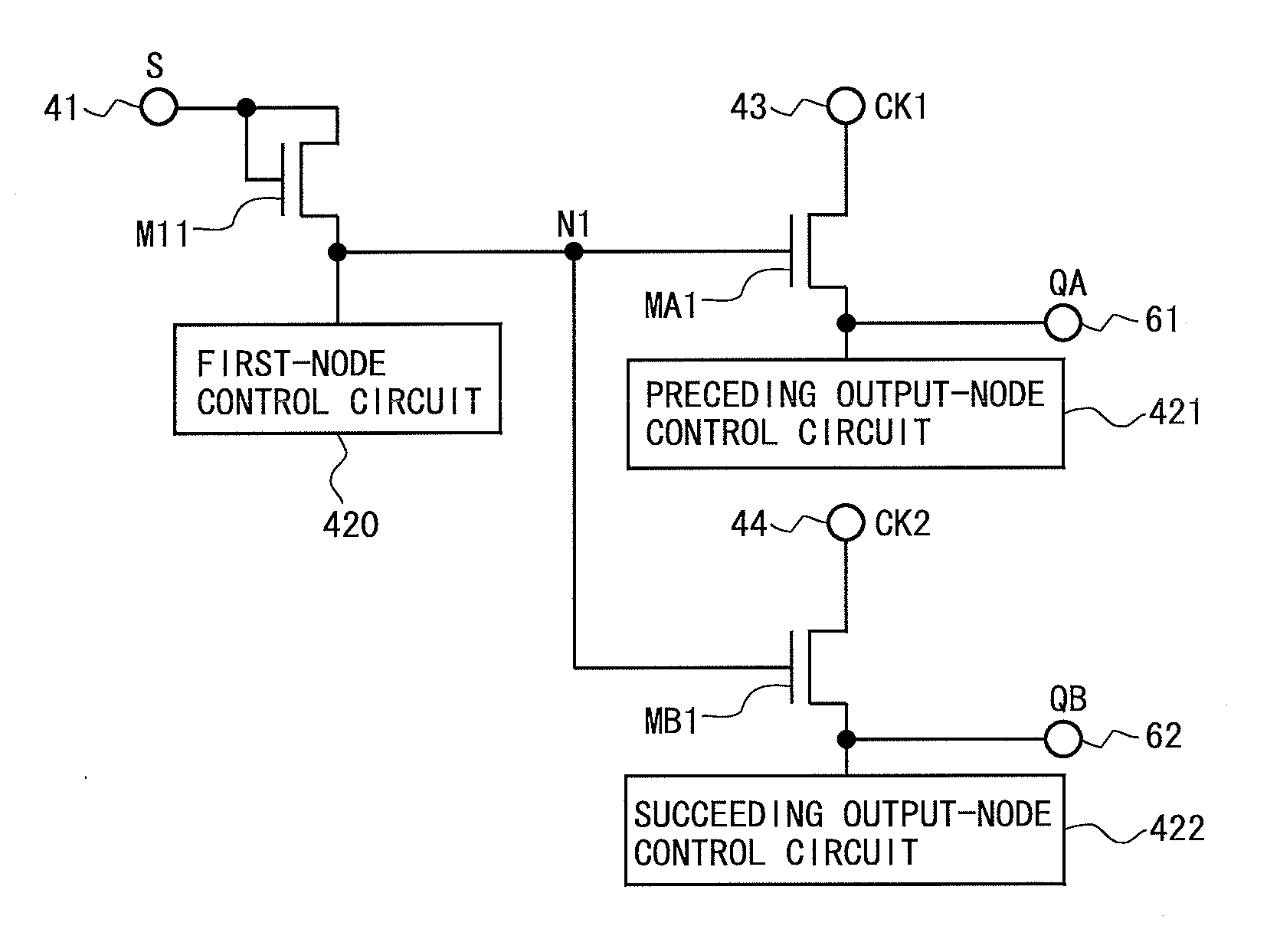 Scanning signal line drive circuit and display device provided with same