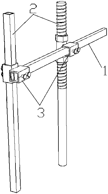 Height adjusting assembly for hedgerow pruning machine