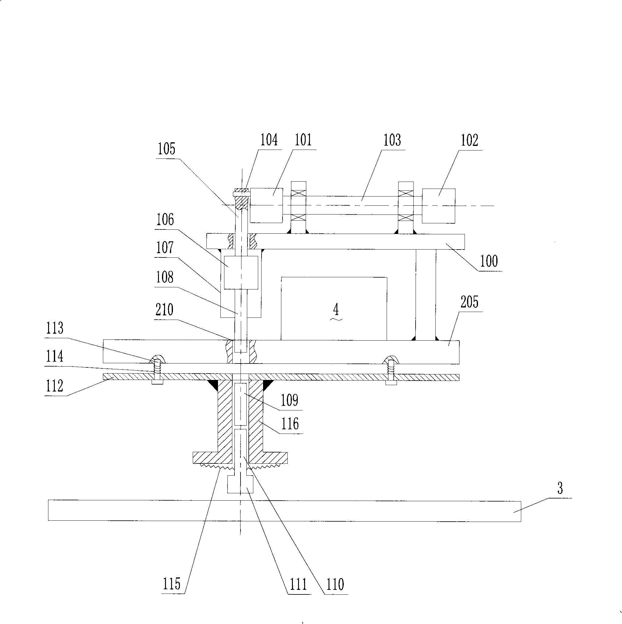 Working head of device for processing surface of stone