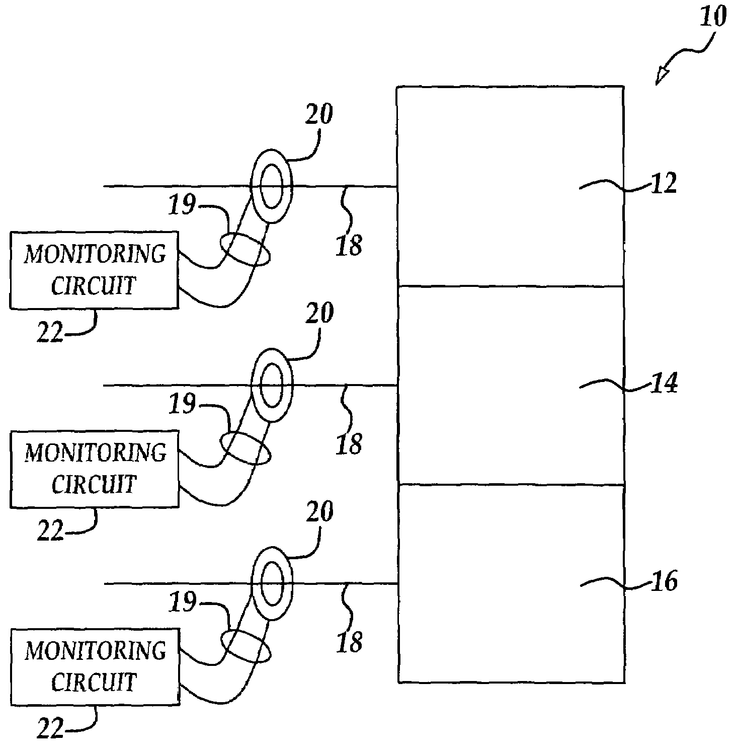 Method and apparatus for real time monitoring of an electric furnace heating coil