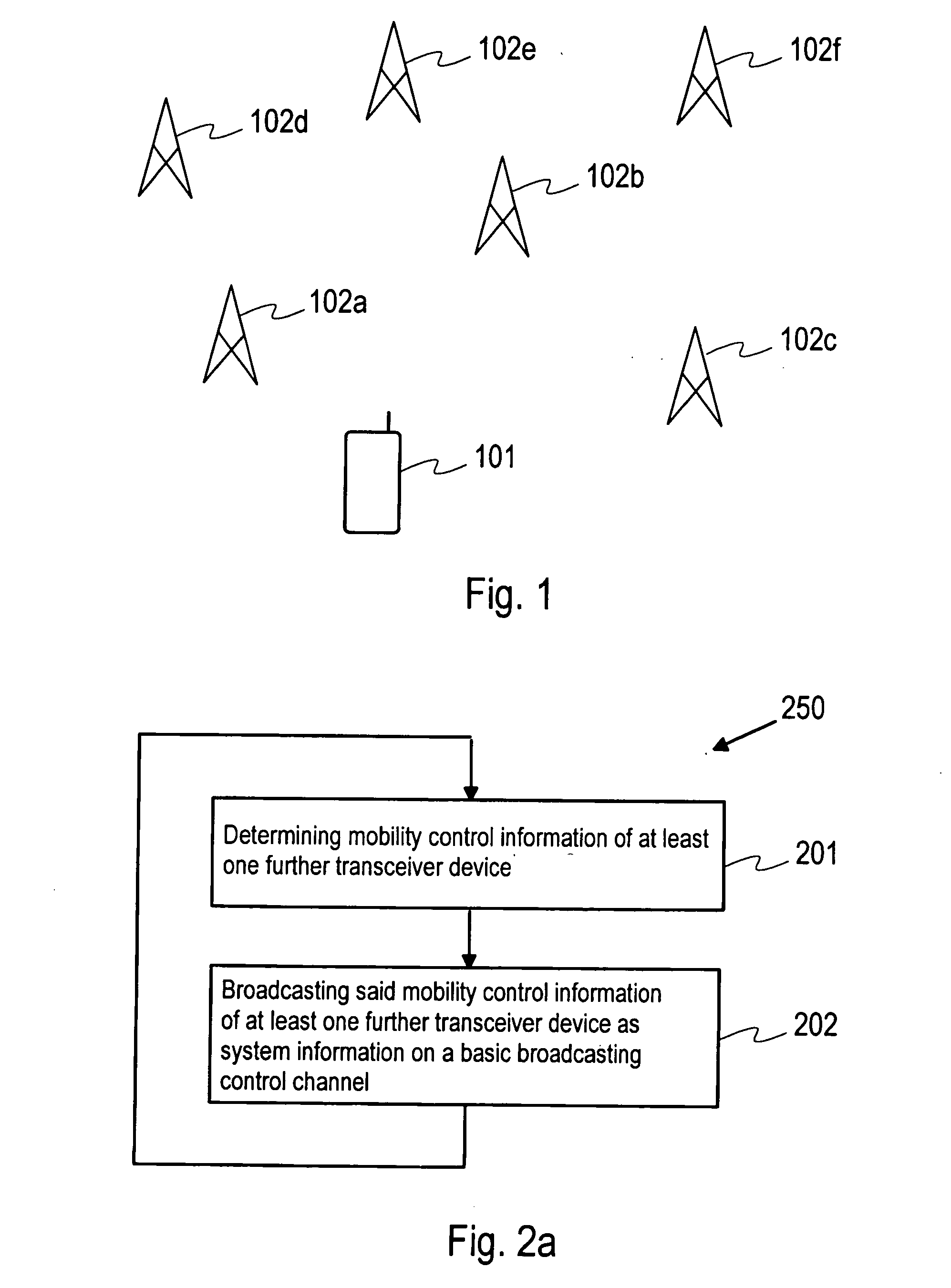 Providing mobility control information to a communications device