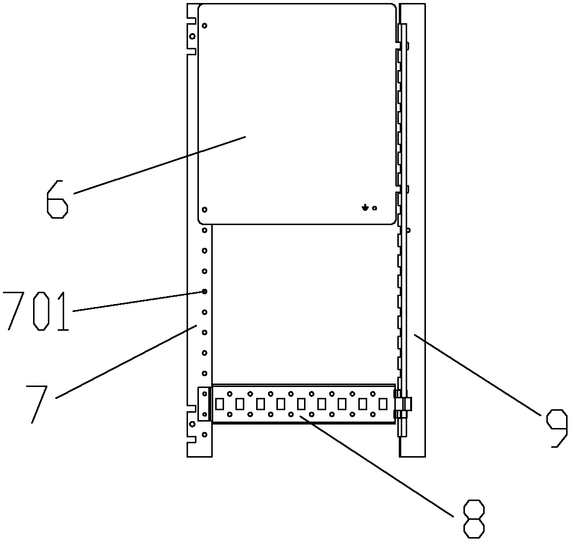 Box type indoor power distribution control device