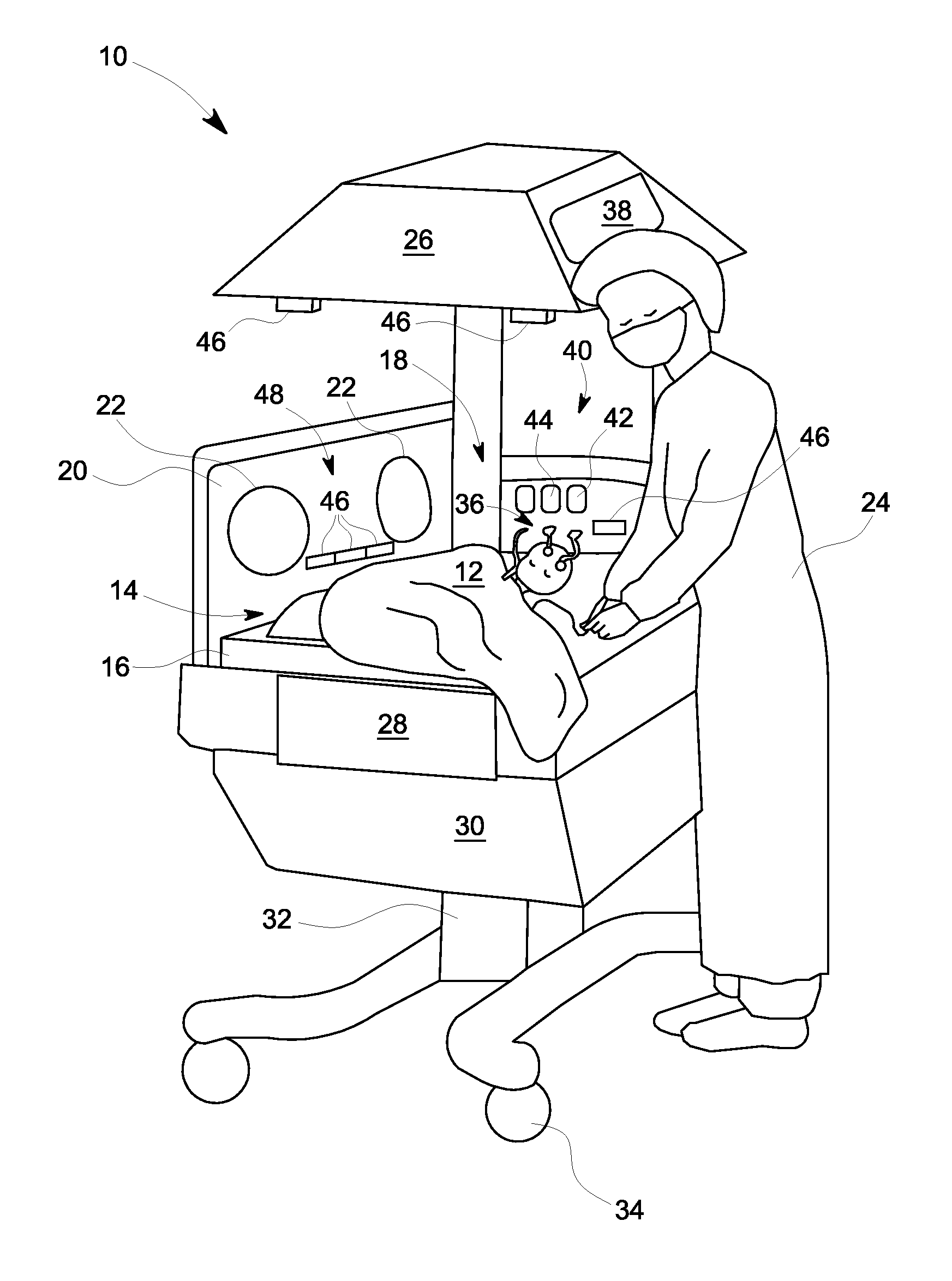 System and method of monitoring the physiological conditions of a group of infants