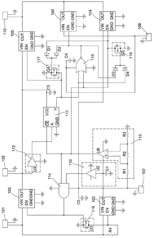 Micro energy collection circuit, collection device and power supply method