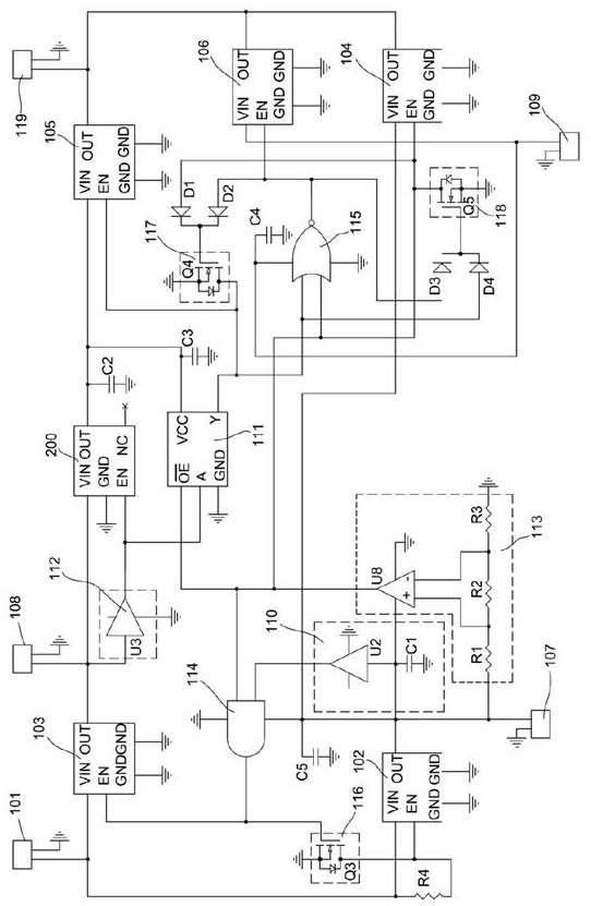 Micro energy collection circuit, collection device and power supply method