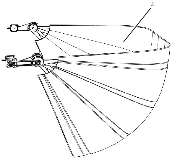 Folding control mechanism for flexible bathtub wall