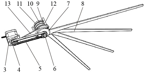 Folding control mechanism for flexible bathtub wall