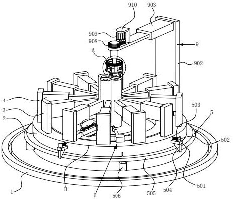 A new type of lithium battery pole piece positioning intelligent welding device