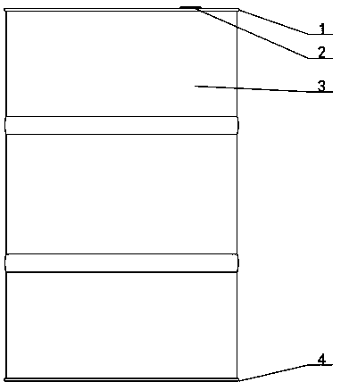 Annular horizontal lifting device for iron sheet bucket