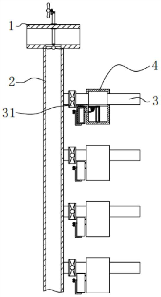 Intelligent building ventilation system with cold and hot adjusting assembly